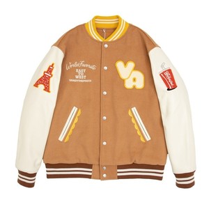 OEM personalizado Varsity chaqueta de manga larga parche Chenille bordado Streetwear Letterman Varsity chaqueta para hombres - Product Image 2