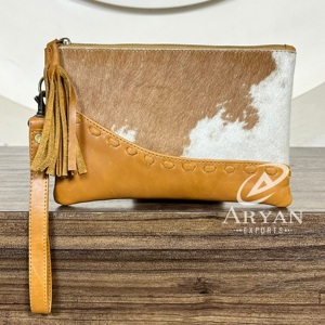 2025, producto de tendencia, nuevo diseño, gran capacidad de cuero de vaca, muñequera de viaje, soporte para teléfono, monedero de mano para mujer - Product Image 1