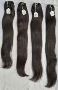Extensiones de cabello humano ondulado para mujer, mechones de pelo NATURAL virgen de alta calidad, color negro y marrón, sin procesar - Product Image 6
