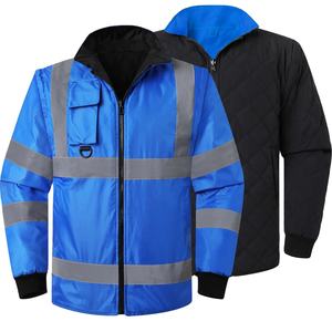 Chaquetas de Seguridad Reflectantes OEM ODM al por Mayor, Chaqueta de Alta Calidad para Trabajadores, Diseño Personalizado con Cremallera de Alta Calidad - Product Image 2