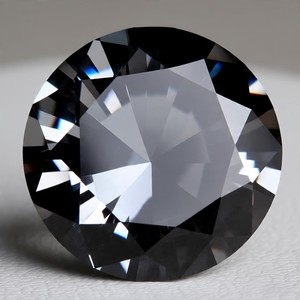 Piedra Suelta de Moissanita Creada en Laboratorio A. U. Gems, 10 Quilates, 14 mm, Color Negro, Corte Brillante Redondo, VVS1, Grado D, para Joyería - Product Image 4