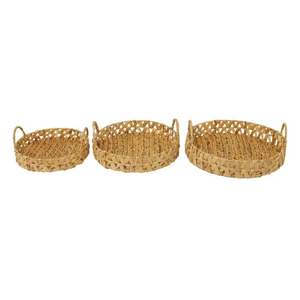 Elegant Rectangular Wicker Ottoman Water Hyacinth Tray Handcrafted Rustic Serving Tray <b>for</b> Home Storage Organization - Product Image 6