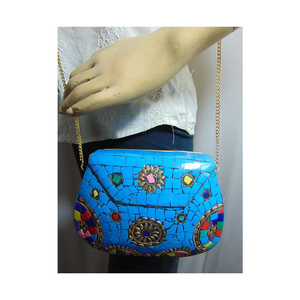 Stylish <b>Square</b> Clutch Bag for Women New Design Casual Stone Pattern Available at Wholesale Price From Indian Supplier - Product Image 4