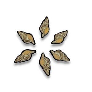 เข็มกลัดเปลือกหอยปักด้วยมือเครื่องประดับแฟชั่นสำหรับเด็กลูกปัดทองแดงถักด้วยลวดทองแท่งปรับขนาดได้สำหรับงานเลี้ยงงานแต่งงาน - Product Image 5