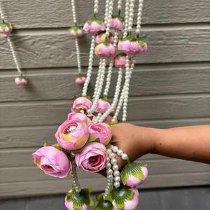 Guirnalda de perlas de flores de peonía, guirnalda de Toran de boda india para decoración artística, decoración Mandap, decoración de fondo de fiesta - Product Image 2