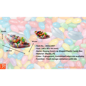 Boîte cadeau en plastique style lèvres Kwang Hsieh Popularity pour bonbons de mariage - Product Image 5