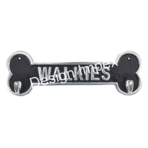 Hợp thời trang doglead nhôm tường móc với 2 chủ sở hữu chó yêu thích xương hình dạng dễ dàng mountable tùy chỉnh móc tường móc từ Ấn Độ - Product Image 6