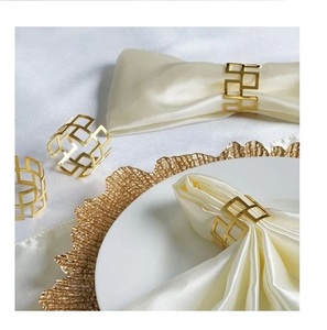 Porte-serviettes avec motifs de feuilles, anneau de serviette de luxe, ustensiles de cuisine, vaisselle, cadeau décoratif, produit de cuisine - Product Image 4
