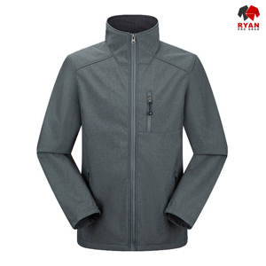 Veste Softshell sur mesure pour homme, fermeture éclair, tissu respirant avec logo personnalisé, écologique - Product Image 6