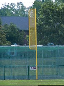 Mini valla portátil de béisbol y softball con postes de falta Límite de campo deportivo para entrenamiento y partidos - Product Image 5
