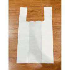 HDPE White <b>Blue</b> Red Customized Printed T-shirt Plastic Bag Food Packaging <b>Vest</b> Carrier Plastic Bags T-shirt Shopping Bag - Product Image 5