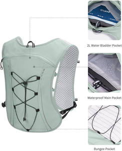 Trink rucksack Lauf weste Pack für Outdoor-Sportarten-Fließende Wasser blase für Frauen, Männer, Trink weste für Outdoor Trail - Product Image 3