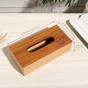 Boîte à mouchoirs en bois classique faite à la main avec un design luxueux pour hôtel, bureau et espace de vie - Product Image 5