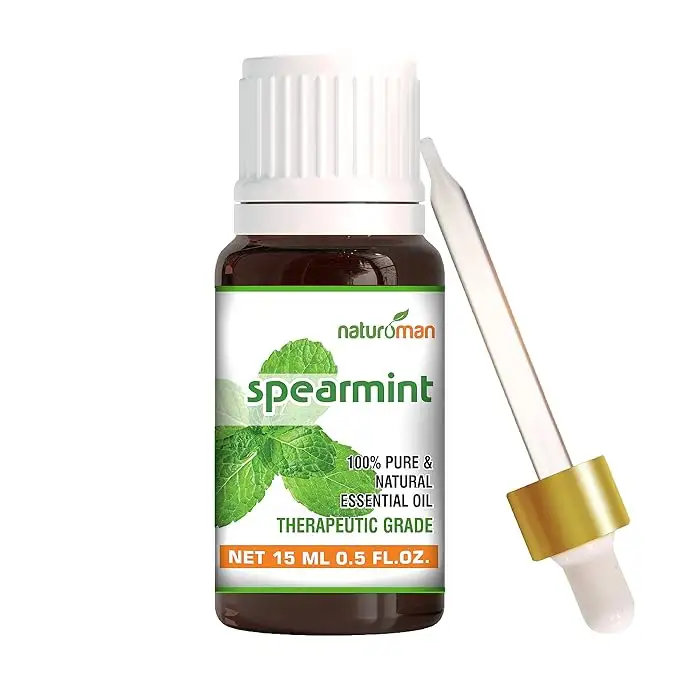 Spearmint Essential Oil For Skin, Hair, Face & Body Natural & Pure Suitable for All Skin Types Multipurpose Therapeutic Grade