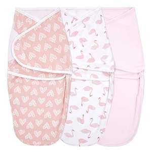 ผ้าห่อตัวเด็กทารกของแท้สำหรับฤดูร้อนอุปกรณ์เสริมเสื้อผ้าเด็กผ้าฝ้าย100% ทนทานห่อตัว3ชิ้น - Product Image 3