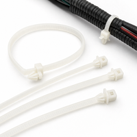 Attaches de câble en nylon PA66 autobloquantes RUNBO durables, 7,6*400mm, vente directe usine, 100 pièces/sac