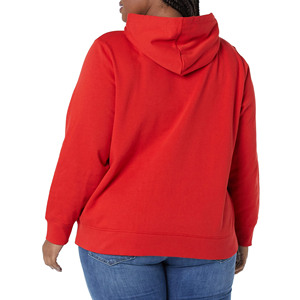 Pulls à capuche oversize d'hiver en molleton de coton à 2 coutures, broderie 3D personnalisée sur le devant, col à capuche, coupe ample, style streetwear pour femmes - Product Image 5