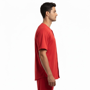 Uniformes de Béisbol Personalizados con Logotipo, Transpirables, de Secado Rápido, Tallas Grandes, Impresión Digital de Alta Calidad, Cuello en V, Bolsillos, 100% Poliéster, OEM - Product Image 3