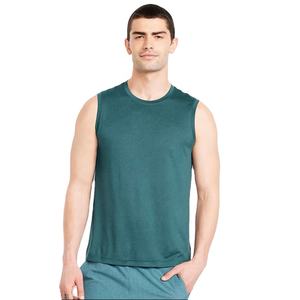 Débardeur athlétique de haute qualité pour hommes Polyester coton tissu doux sans manches chemise d'entraînement Logo personnalisé vêtements de sport débardeur pour hommes - Product Image 1