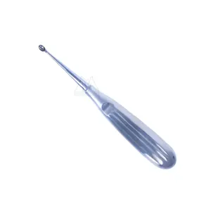 Curetas quirúrgicas con forma de cuchara Lucas de doble extremo, curetas de hueso para instrumentos de implante quirúrgico Dental - Product Image 3