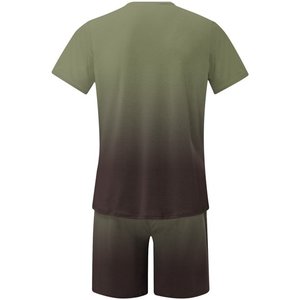 Chándal para hombre, conjuntos cortos, trajes de 2 piezas, chándales de verano a la moda, camisa de manga corta y pantalones cortos, conjunto para correr con bolsillos - Product Image 3