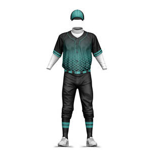 Uniforme de béisbol para hombre, conjunto completo, logotipo personalizado, sublimación, pantalones de Jersey impresos, secado rápido, transpirable, equipo OEM - Product Image 4