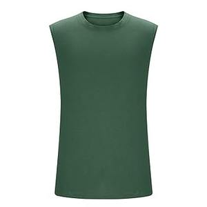 เสื้อกล้ามผ้าสแปนเด็กซ์ผ้าฝ้ายสำหรับผู้ชายเสื้อกล้ามเข้ารูปเนื้อนิ่มออกแบบได้ตามต้องการ - Product Image 5