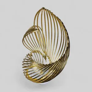 งานปั้นโลหะชุบทองแบบกำหนดเองด้วยเทคนิคการหล่อที่เป็นเอกลักษณ์และทันสมัย สำหรับตกแต่งบ้านและเป็นของขวัญองค์กร - Product Image 5