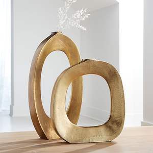 Jarrón de metal reciclable que apoya las iniciativas de decoración del hogar ecológicas, ofreciendo sostenibilidad con estilo moderno. - Product Image 2