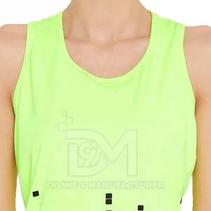 Venta caliente último estilo mujeres camiseta sin mangas algodón poliéster gimnasio Fitness desgaste transpirable mujeres camiseta sin mangas - Product Image 6