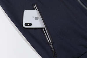 Concevez votre propre survêtement de jogging pour homme, survêtement de sport de haute qualité en polyester et élasthanne avec fermeture éclair, vêtements d'entraînement pour hommes et femmes - Product Image 4