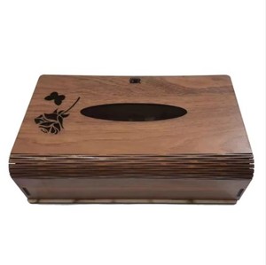Eco Friendly Wood <b>Tissue</b> <b>Paper</b> Box Best Selling Product Unique Design Solid Wood <b>Tissue</b> Box Handmade Rectangular Shape - Product Image 3