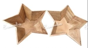 ถาดไม้ไผ่ผลไม้แห้งทำด้วยมือจานเสิร์ฟรูปดาวสำหรับโต๊ะอาหารเช้างานฝีมือศิลปะตกแต่งห้องครัว - Product Image 4