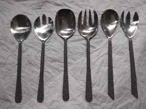 Couverts en acier inoxydable fini cuivre conçu pour l'élégance, la durabilité, la praticité quotidienne dans la vaisselle et les ustensiles de cuisine - Product Image 5