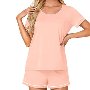 Tendance tenue été survêtement confortable facile à porter 100% coton cordon ceinture été survêtements - Product Image 5