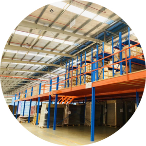 Système d'entrepôt en acier durable Système de rayonnage au sol en mezzanine Étagères de chariot élévateur multicouches pour plate-forme d'entrepôt de stockage - Product Image 4