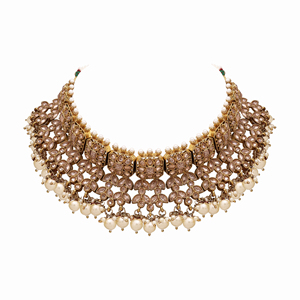 Conjunto de collares de gargantilla de colección de boda cuadrada elegante - Product Image 4