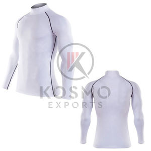 Conception de sublimation personnalisée Rash Guard bjj mma Chemises de gymnastique de compression pour hommes - Product Image 4