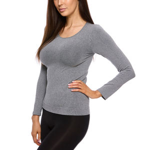 Camisetas de Manga Larga para Mujer al por Mayor de Alta Calidad / Camisetas Ajustadas de Tela No Tejida para Mujer, Temporada de Verano, Ecológicas y Transpirables - Product Image 3