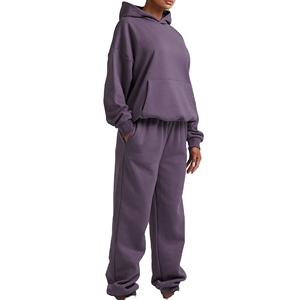 Chándal informal de alta calidad, chándales holgados de gran tamaño para mujer, chándal de dos piezas, ropa deportiva y para correr - Product Image 2