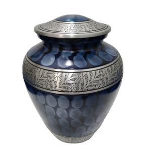 Urne funéraire en laiton de haute qualité pour cendres humaines, gravée à la main, motif galaxie, en aluminium, pour adulte, vente en gros - Product Image 6