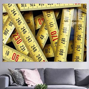 Elegante Obra de Arte Impresa en Lienzo: Decoración Moderna con Diseño de Costura, Vidrio - Product Image 1