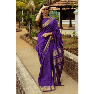 Elégant Saree en soie Lichi doux et complexe Golden Zari Design Bollywood pour les événements traditionnels d'hiver Cadeaux Fashionharbour - Product Image 6
