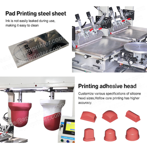 Gốm Bát Tampon máy in gốm 2 màu món ăn Pad máy in - Product Image 4