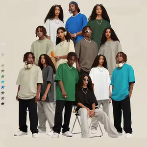 Camiseta de Manga Corta Unisex Extra Grande de Punto Grueso con Bordado, Ecológica, de Secado Rápido, Estilo Hip Hop Urbano - Product Image 2