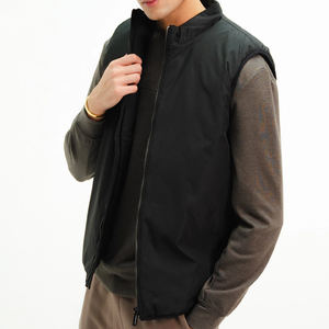 Chaleco acolchado de concha blanda sin mangas para hombre, 100% poliéster, ecológico, transpirable, impermeable, a prueba de viento, encaje Hip Hop regular de otoño - Product Image 6