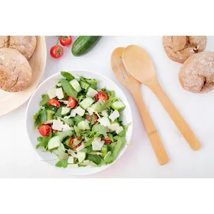 Escaro Eco-Friendly Bamboo <b>Salad</b> Cutlery Set Green <b>Salad</b> Tools - Product Image 3