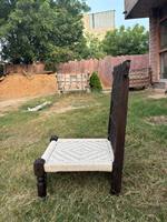 Indien Rajasthan Tribal sculpté à la main teck traditionnel Pidda chaise basse en bois fait à la main ethnique sol sièges méditation chaise basse