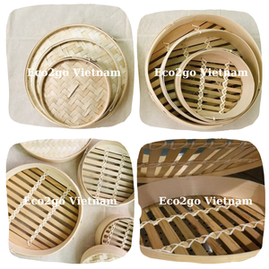 ชุดตะกร้านึ่งไม้ไผ่ขนาดเล็กงานหัตถกรรมดีไซน์ธรรมชาติสำหรับทำอาหารที่บ้านร้านอาหาร - Product Image 3