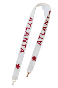 Sangle de sac à main perlée au design tendance, sangle d'épaule ALPHA KAPPA, sangle perlée avec crochets détachables par glowin fashion - Product Image 3